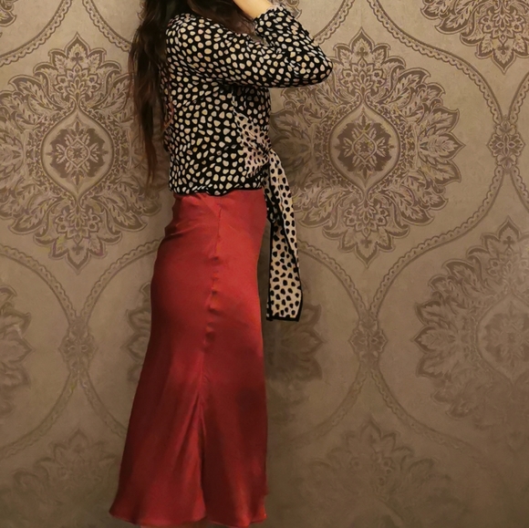 Custom made 100% silk skip skirt - Picture 4 of 6